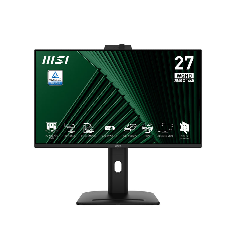 MSI Pro MP275QPDG computerskærm 68,6 cm (27") 2560 x 1440 pixel Wide Quad HD LCD Sort