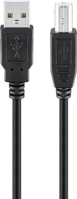 Goobay 68901 USB-kabel USB 2.0 3 m USB A USB B 0,48 Gbit/sek. Sort