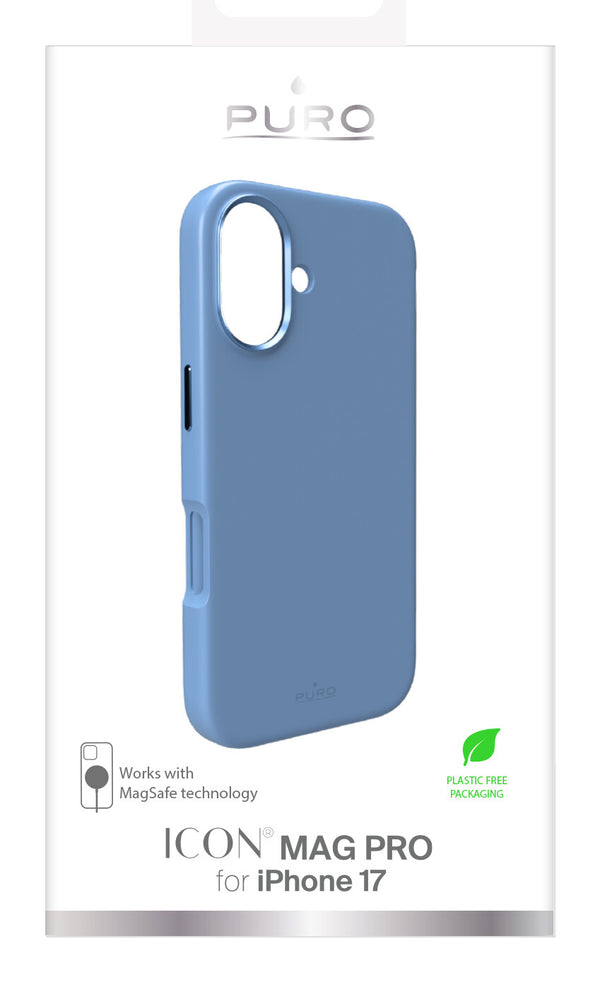 PURO ICON MAG PRO mobiltelefon etui 15,5 cm (6.1") Cover Blå