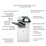 HP Color LaserJet Enterprise Flow LaserJet Enterprise Flow M776zs Trådløst Multifunction Farve Printer, Kopimaskine, scanner; Dupleks