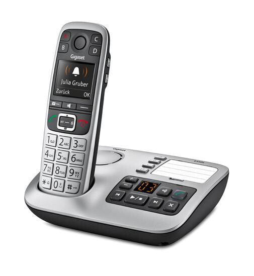 Gigaset E560A telefon DECT telefon Nummervisning Sort, Sølv