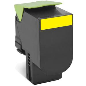 Lexmark 80C2HYE tonerpatron 1 stk Original Gul