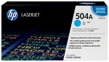 HP Original 504A LaserJet-tonerpatron, cyan