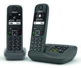 Gigaset AE690A Analog/DECT-telefon Nummervisning Anthracit