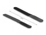 DeLOCK 19110 kabelsamler Krog og løkke kabelbinder Nylon Sort 10 stk
