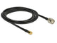 DeLOCK 89506 koaxial kabel CFD200 2,5 m TNC SMA Sort