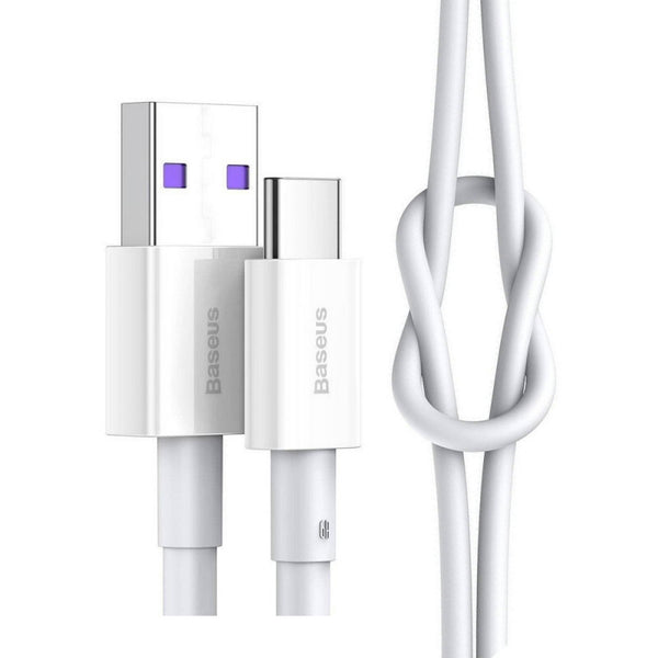 Baseus CATYS-A02 USB-kabel 2 m USB A USB C 0,48 Gbit/sek. 66 W Hvid
