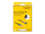 DeLOCK 85404 Lightning kabel 1,5 m Sort, Grå