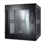 APC NetShelter WX Wall-Mount Enclosure 13U Glass Door Black Vægmonteret stativ Sort