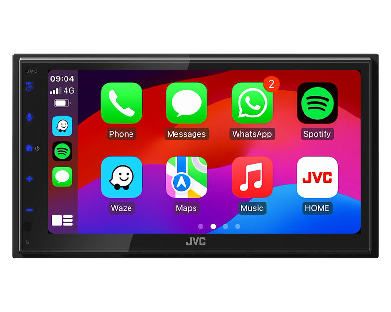 JVC KW-M695DBW bil media receiver Sort Wi-Fi 200 W Bluetooth