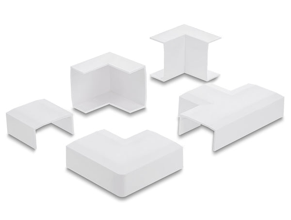 DeLOCK 22094 kabelorganisator Universel Klip med forbindelsesholder Hvid 5 stk