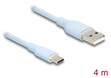DeLOCK 81224 USB-kabel USB 2.0 4 m USB A USB C 0,48 Gbit/sek. Blå