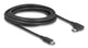 DeLOCK 81195 USB-kabel USB 3.2 Gen 2 (3.1 Gen 2) 3 m USB C 10 Gbit/sek. 60 W Sort