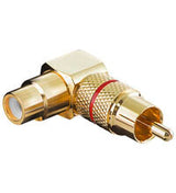Goobay 11591 kabel kønsskifter RCA Guld, Rød