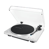 Audio-Technica AT-LP70XBT Bæltedrevet pladespiller Sølv, Hvid Fuld automatisk