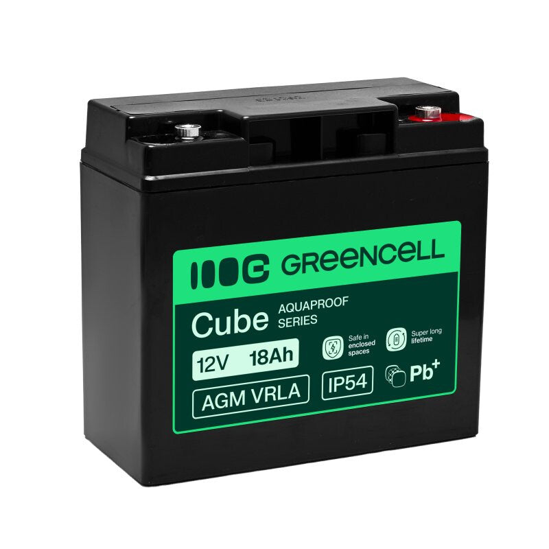 Green Cell AGM12V18AH-H UPS batteri Blybatterier (VRLA) 12 V 18 At
