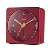 Braun BC02R vækkeur Quartz alarmur Rød