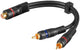 Goobay 50375 lydkabel 0,2 m RCA 2 x RCA Sort