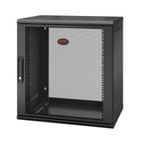 APC NetShelter WX 12U Single Hinged Wall-mount Enclosure 400mm Deep Vægmonteret stativ Sort