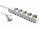 Inca IPW-44GB overspændingsbeskytter Hvid 5 AC stikkontakt(er) 230 V 1,5 m