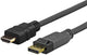 Vivolink PRODPHDMI4K1.5 videokabel adapter 1,5 m DisplayPort HDMI Sort