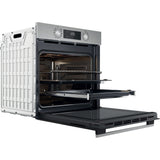 Whirlpool OMK58CU1SX 71 L Sort, Rustfrit stål