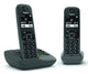 Gigaset AE690A Analog/DECT-telefon Nummervisning Anthracit