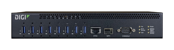 Digi AW08-G300 interface hub USB 3.2 Gen 1 (3.1 Gen 1) Type-A 10000 Mbit/s Sort
