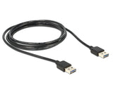 DeLOCK 85556 USB-kabel USB 2.0 2 m USB A Sort