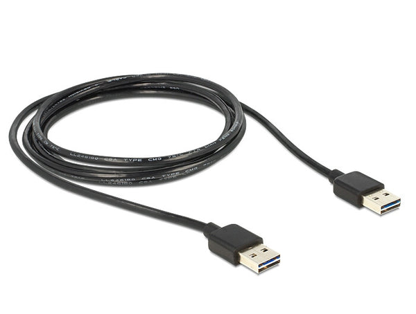 DeLOCK 85556 USB-kabel USB 2.0 2 m USB A Sort