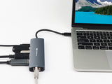 Sandberg 136-43 dockingstation USB 3.2 Gen 1 (3.1 Gen 1) Type-C Grå