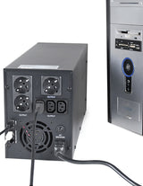 Gembird EG-UPS-036 UPS-enhed Interaktivt indgangsstik 3 kVA 1800 W 6 AC stikkontakt(er)