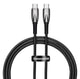Baseus Glimmer USB-kabel USB 3.2 Gen 1 (3.1 Gen 1) 1 m USB C 100 W Sort