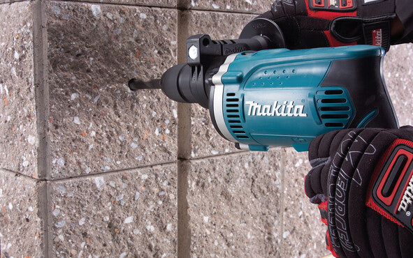 Makita HP1631KX3 bor 3200 rpm Nøglefri 2 kg Sort, Blå