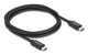 DeLOCK 81707 USB-kabel USB4 Gen 3x2 2 m USB C 40 Gbit/sek. 240 W Sort