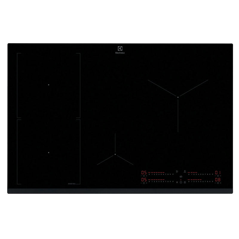 Electrolux EIS82453 Sort Indbygget 80 cm Zone induktionskogeplade 4 zone(s)