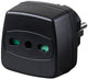 Brennenstuhl Travel Adapter strømadapter og vekselret Sort