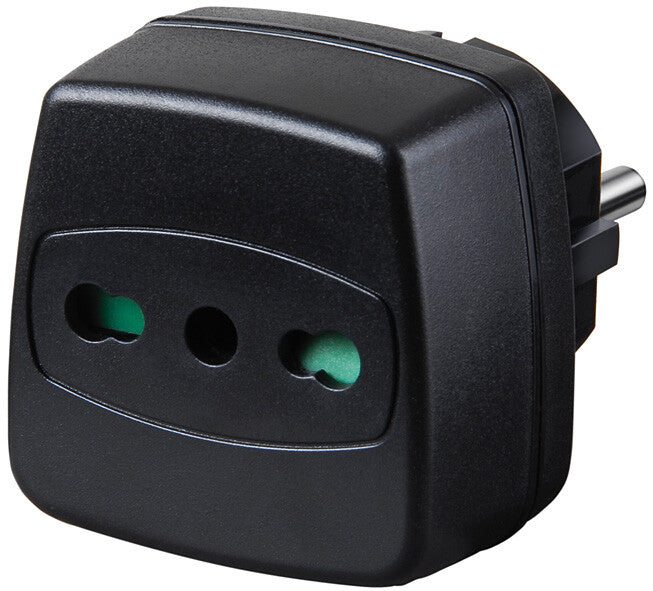 Brennenstuhl Travel Adapter strømadapter og vekselret Sort