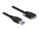 DeLOCK 87801 USB-kabel USB 3.2 Gen 1 (3.1 Gen 1) 3 m USB A Micro-USB B 5 Gbit/sek. Sort