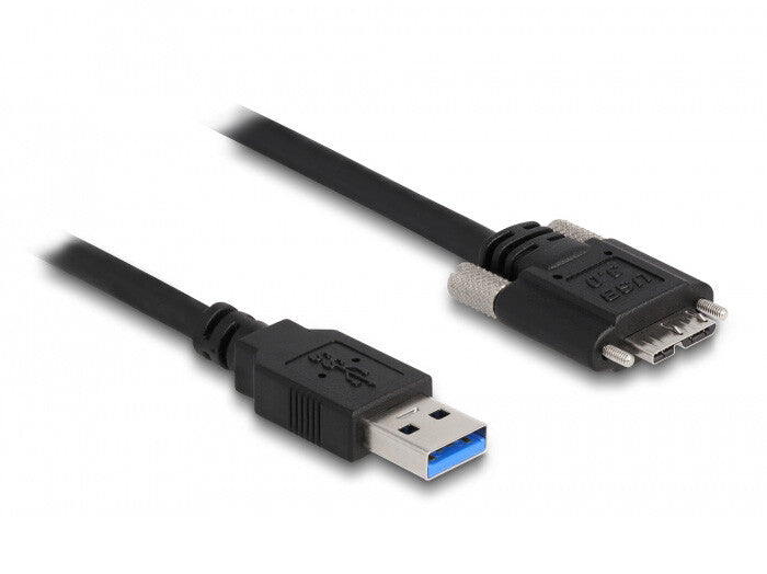 DeLOCK 87801 USB-kabel USB 3.2 Gen 1 (3.1 Gen 1) 3 m USB A Micro-USB B 5 Gbit/sek. Sort