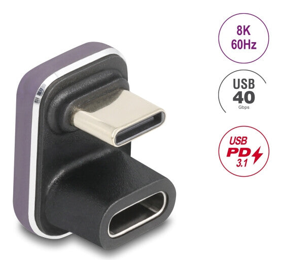 DeLOCK 60737 kabel kønsskifter USB Type-C Violet