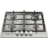 Whirlpool TGML 661 IX Rustfrit stål Indbygget 58 cm Gaskomfur 4 zone(s)