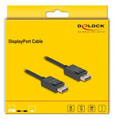 DeLOCK 81174 DisplayPort kabel 1 m Sort