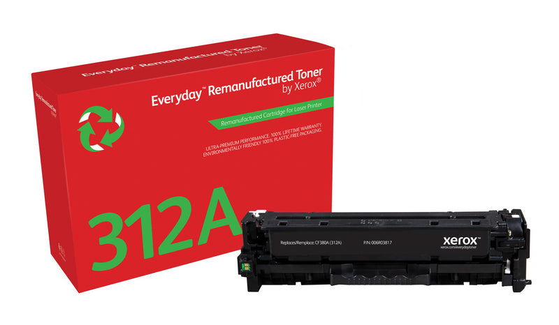 Everyday™ sprt Remanufactured Toner by Xerox compatible with HP 312A (CF380A), Standard kapacitet