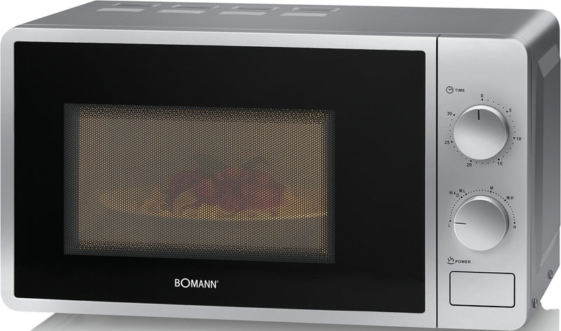 Bomann MW 6014 CB Sølv Solo mikroovn Bordplade 20 L 700 W