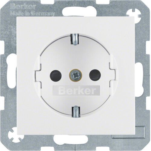 Hager 47231909 stikkontakt Type F Hvid