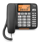 Gigaset DL580 Analog telefon Nummervisning Sort