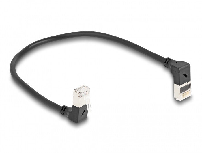 DeLOCK 80291 netværkskabel Sort 0,25 m Cat6a S/FTP (S-STP)