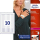 Avery L4000-10 print etiket Hvid