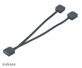 Akasa AK-CBLD08-12BK signalkabel 0,12 m Sort